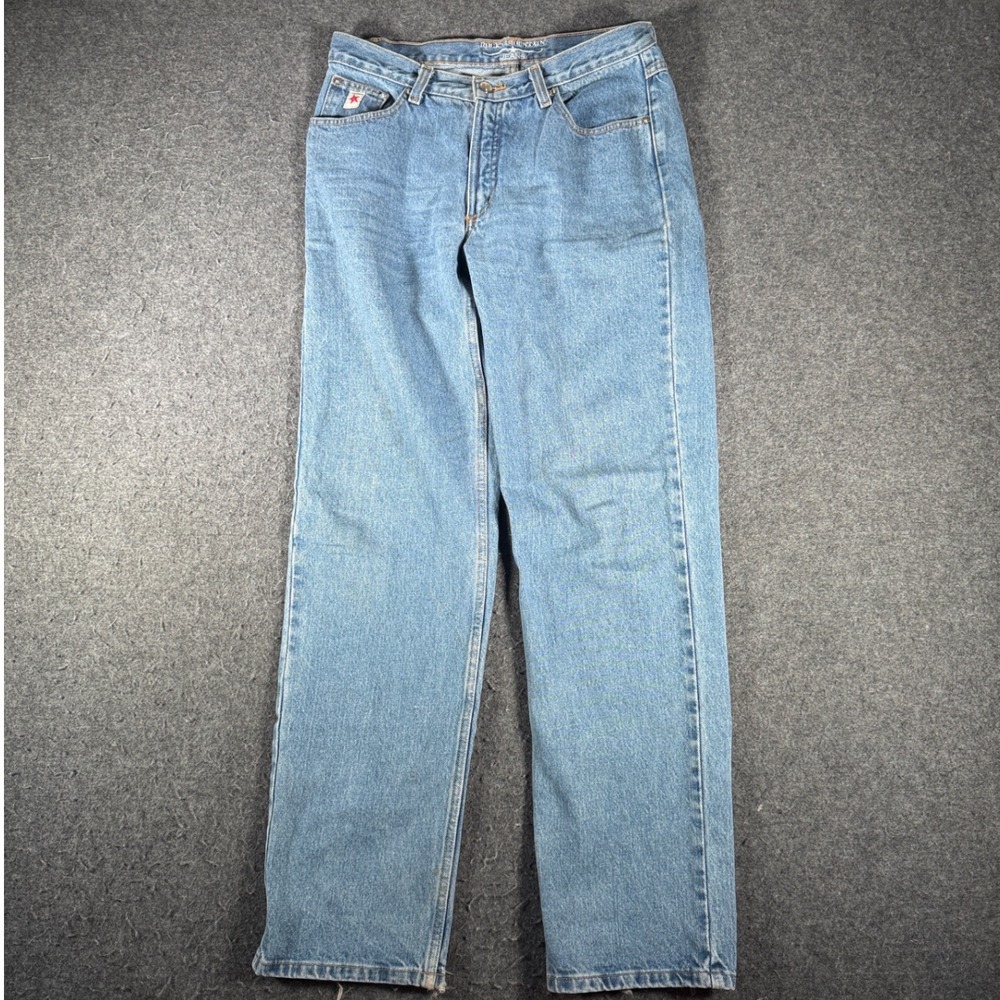 Vintage Rocky Mountain Jeans Womens 11L Relaxed Straight Leg Blue Denim 100%C